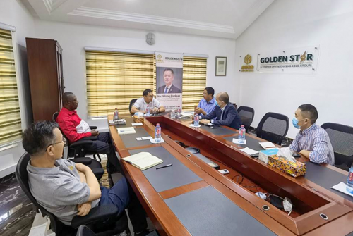 Chen Zhiyong, Chairman of Golden Star Resources, met with Xu Jun, CTO of Huawei Coal Mine Corps and his delegation