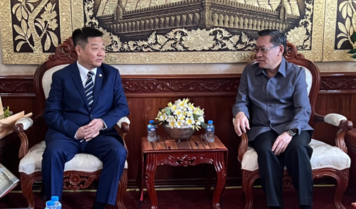 Mr. Gao Bo, Director and Vice President of Chifeng Gold and Chairman of LXML, Visited Minister of Energy and Minerals of Laos